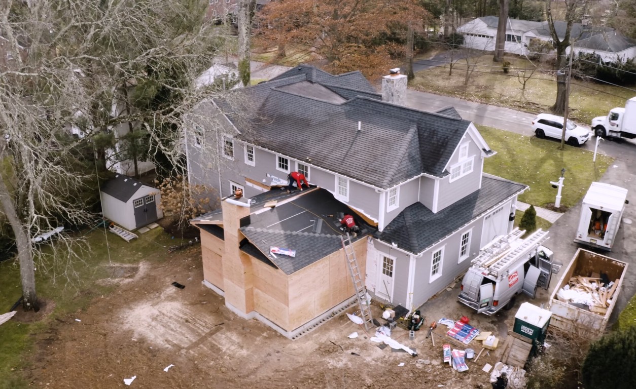 Sunroom addition construction project underway in Menifee, CA